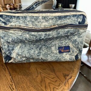 Lebo Denim Voyager 1980s Vintage Cassette Tape Carrying Case Shoulder Bag